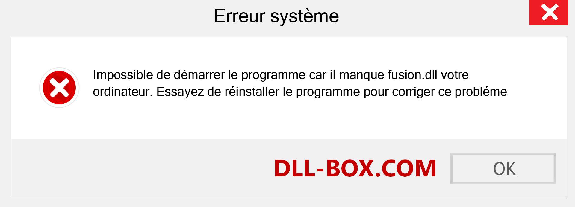 Le fichier fusion.dll est manquant ?. Télécharger pour Windows 7, 8, 10 - Correction de l'erreur manquante fusion dll sur Windows, photos, images